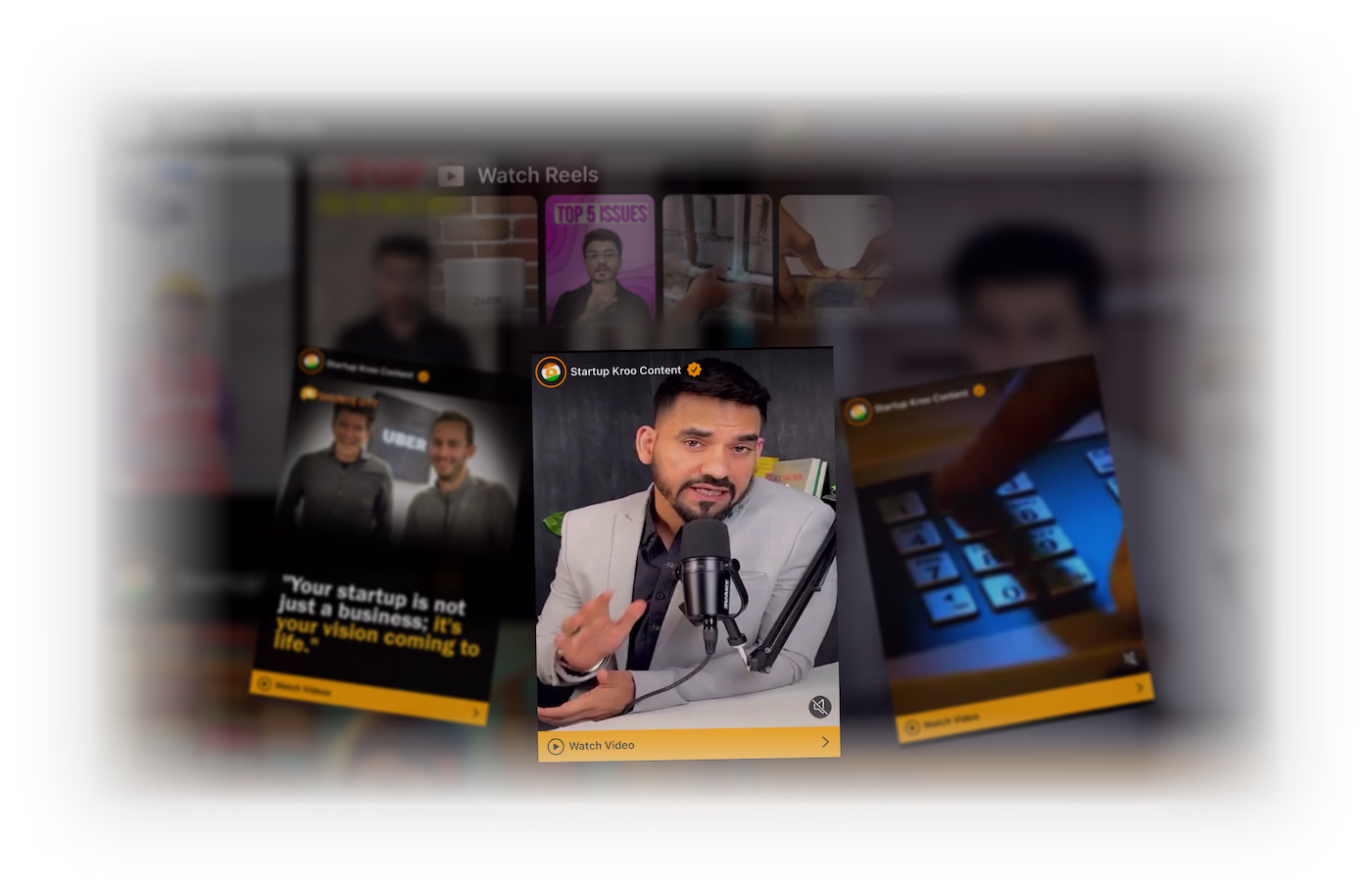 Feed and content system visual