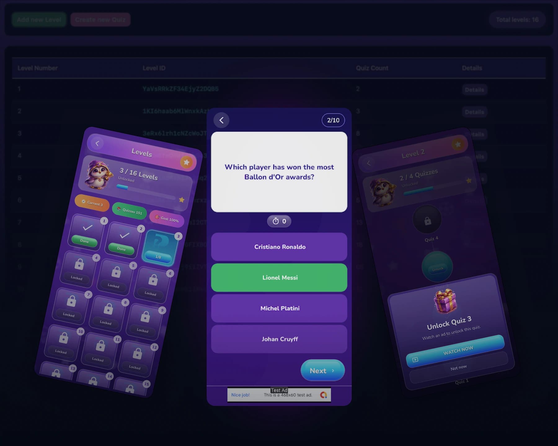 QuizGuru platform system visual